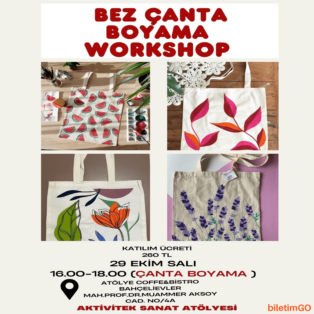 Bez Çanta Boyama Workshop