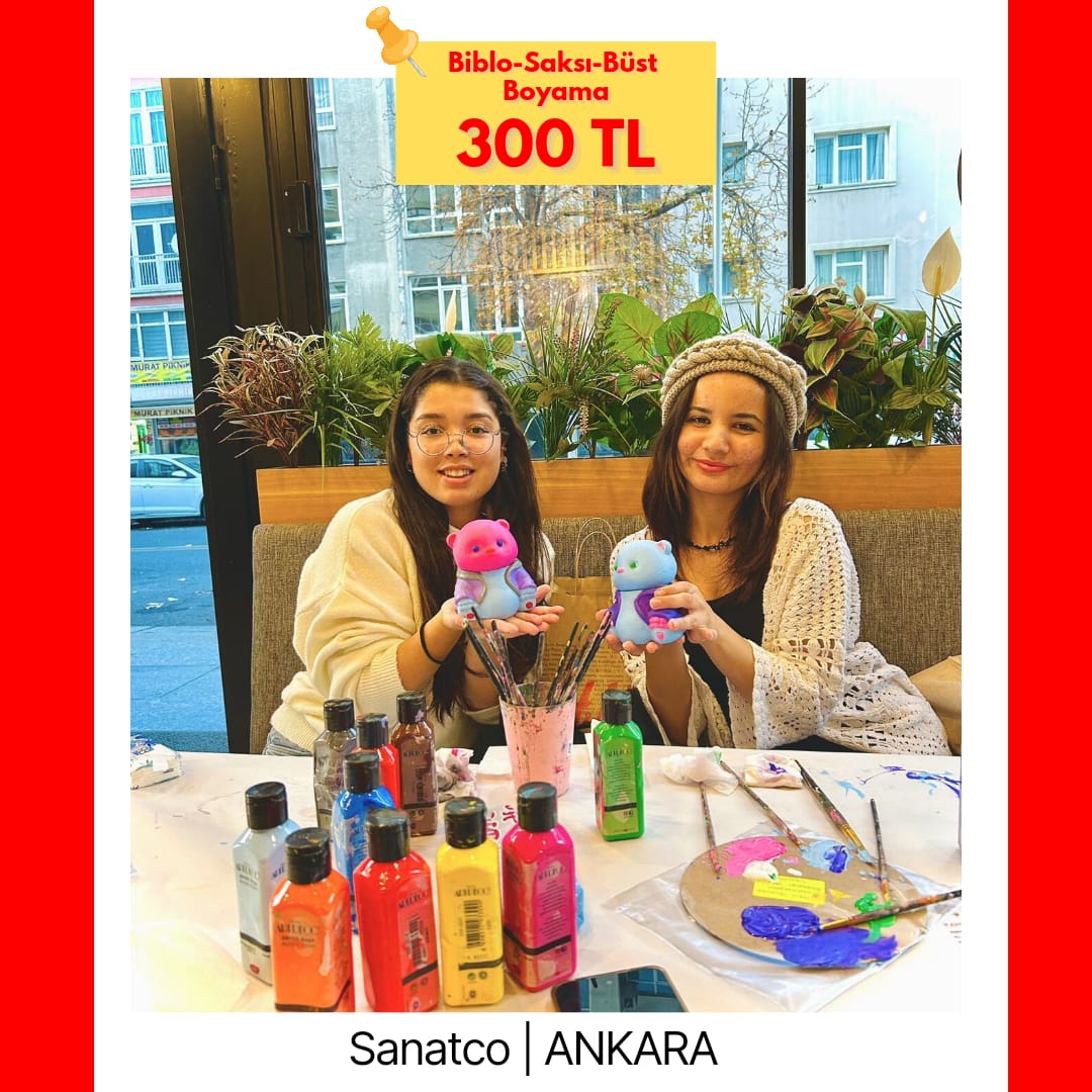 BİBLO BOYAMA WORKSHOP BAHÇELİEVLER COFFEE UP 1 ARALIK PAZAR