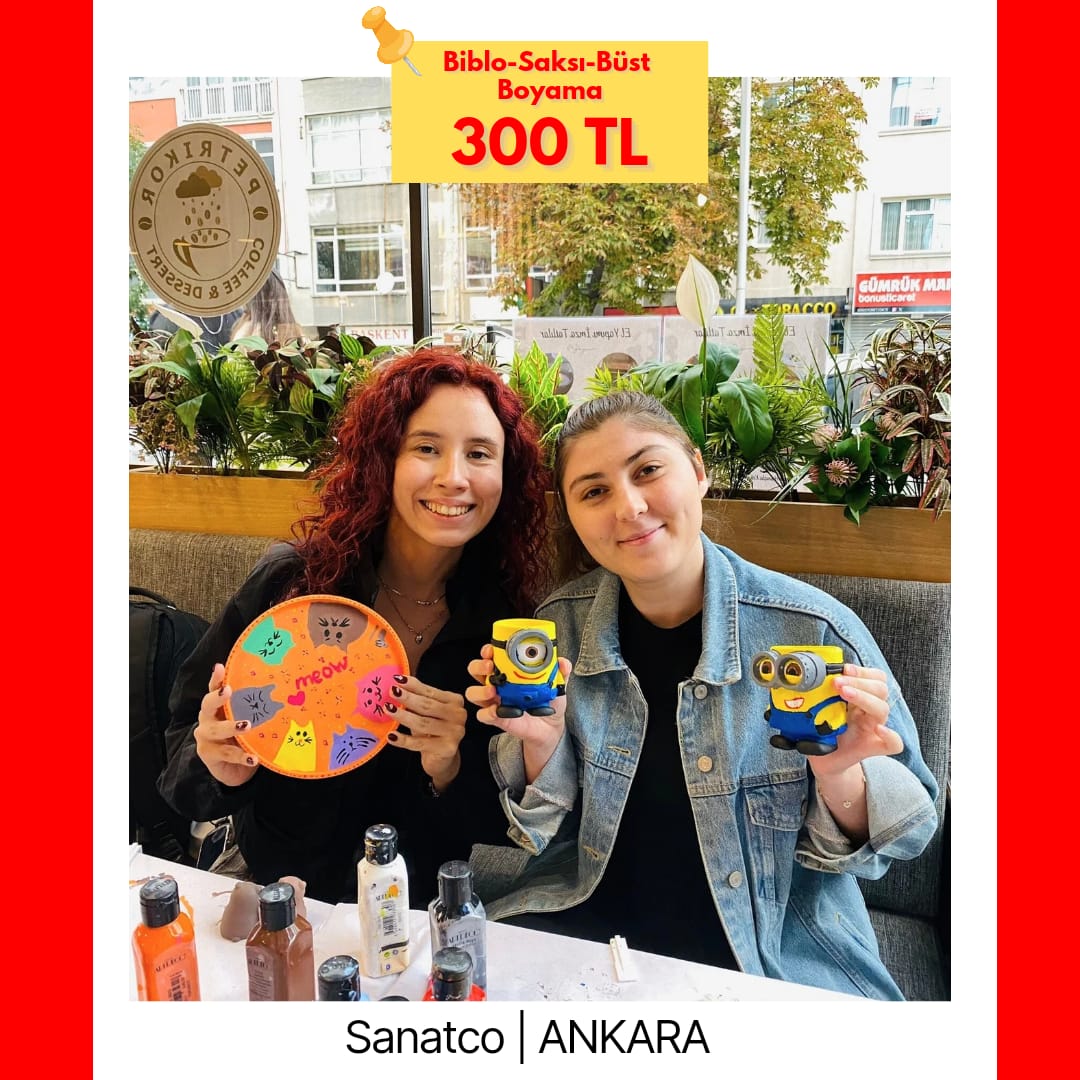 BİBLO BOYAMA WORKSHOP BAHÇELİEVLER COFFEE UP 29 EYLÜL PAZAR