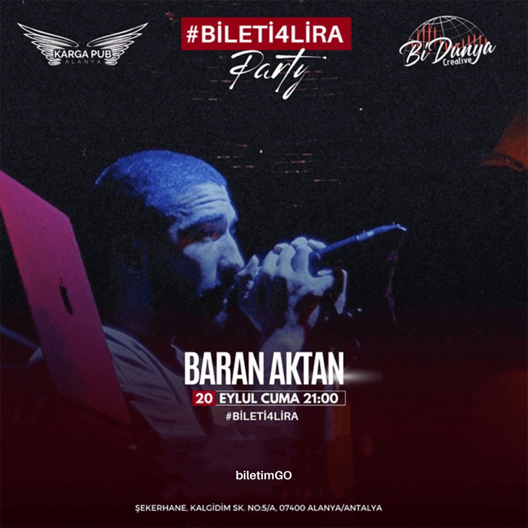 Bileti 4 Lira ( Alanya Karga Pub )