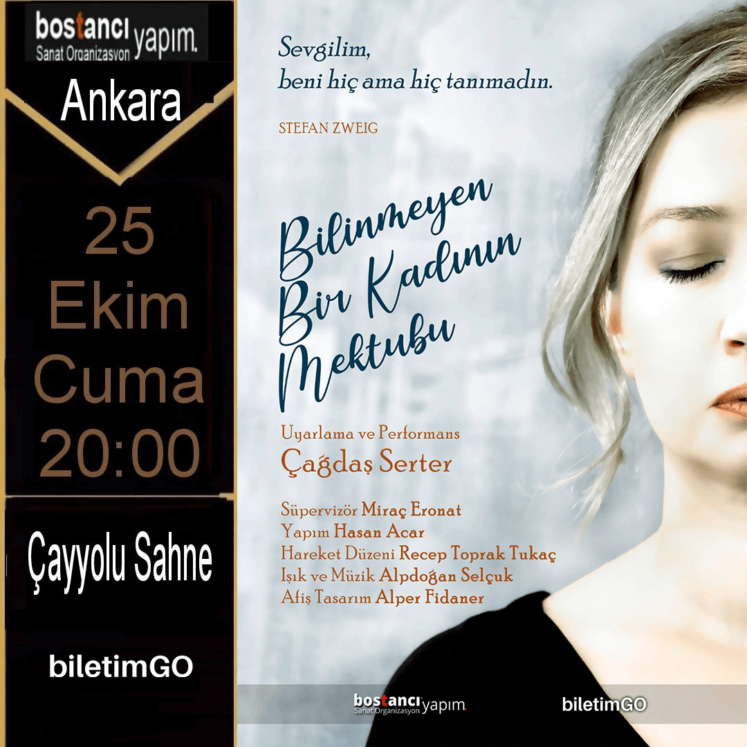 Bilinmeyen Bir Kadının Mektubu - Çayyolu Sahne