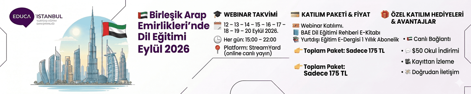 Birleşik Arap Emirlikleri’nde Dil Eğitimi Webinarları Eylül 2026