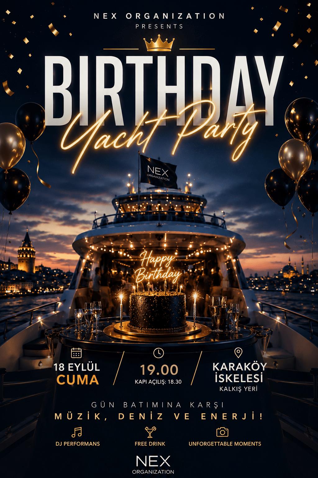 BIRTHDAY YACHT PARTY