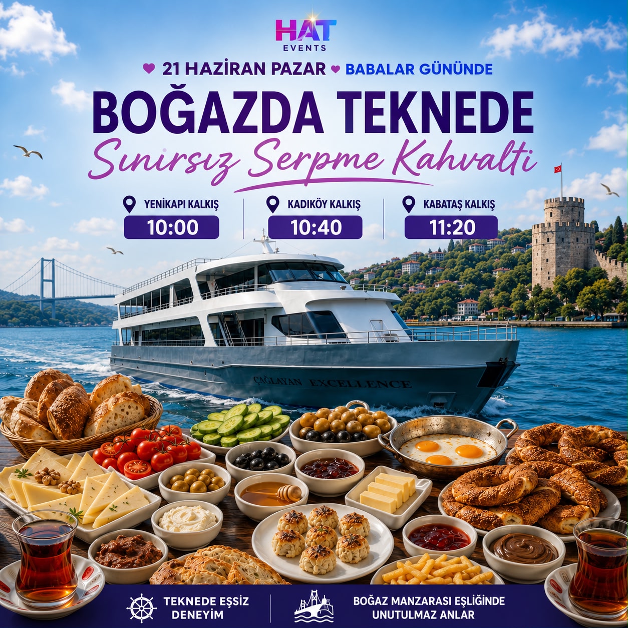 Boğazda Sınırsız Serpme Kahvaltı
