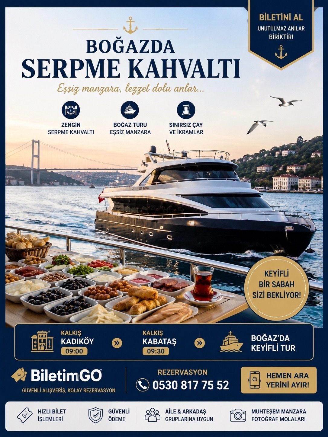 Boğazda Teknede Kahvaltı