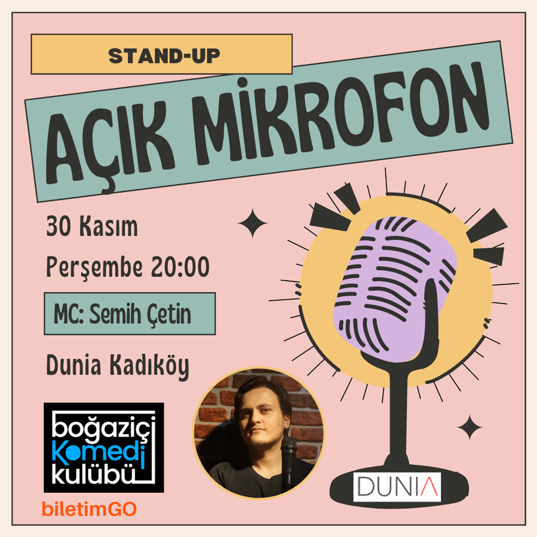 Boğaziçi Komedi Kulübü: Açık Mikrofon Stand-up Gecesi