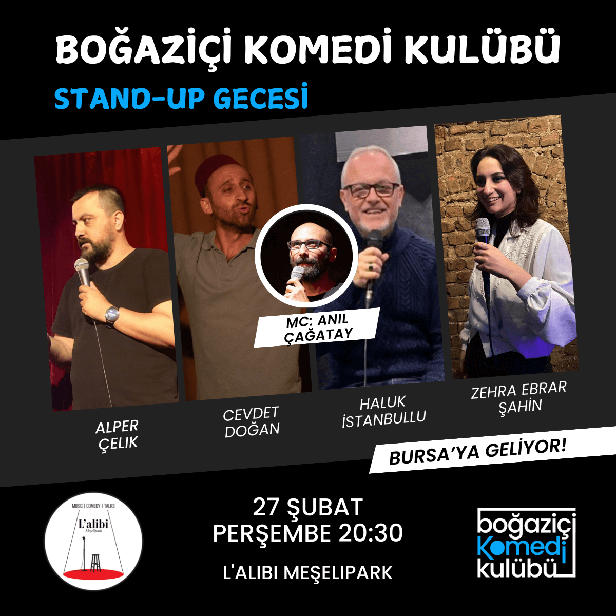 Boğaziçi Komedi Kulübü - Bursa Stand-up Gecesi
