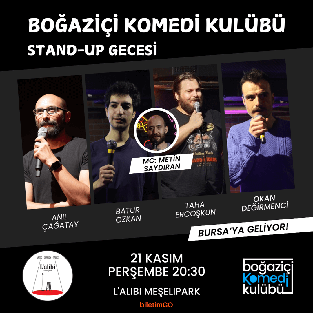 Boğaziçi Komedi Kulübü - Stand-up Gecesi BURSA