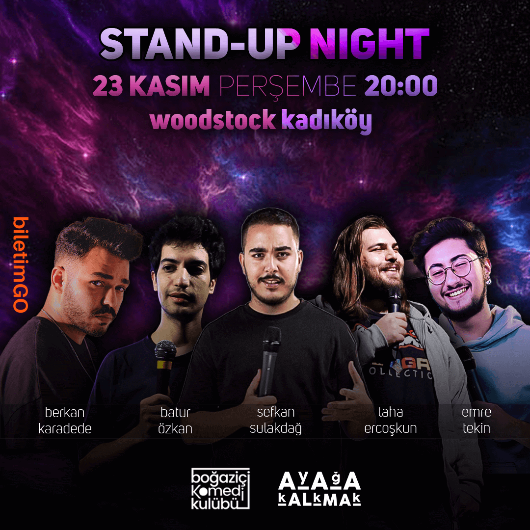 Boğaziçi Komedi Kulübü x Ayağa Kalkmak: Kadıköy Stand-up Night