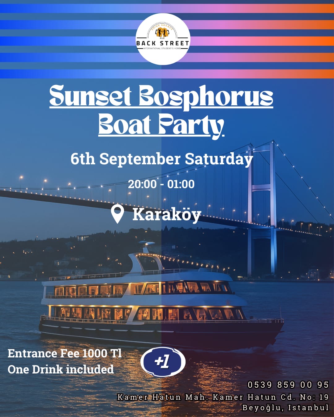 Bosphoros sunset boat party