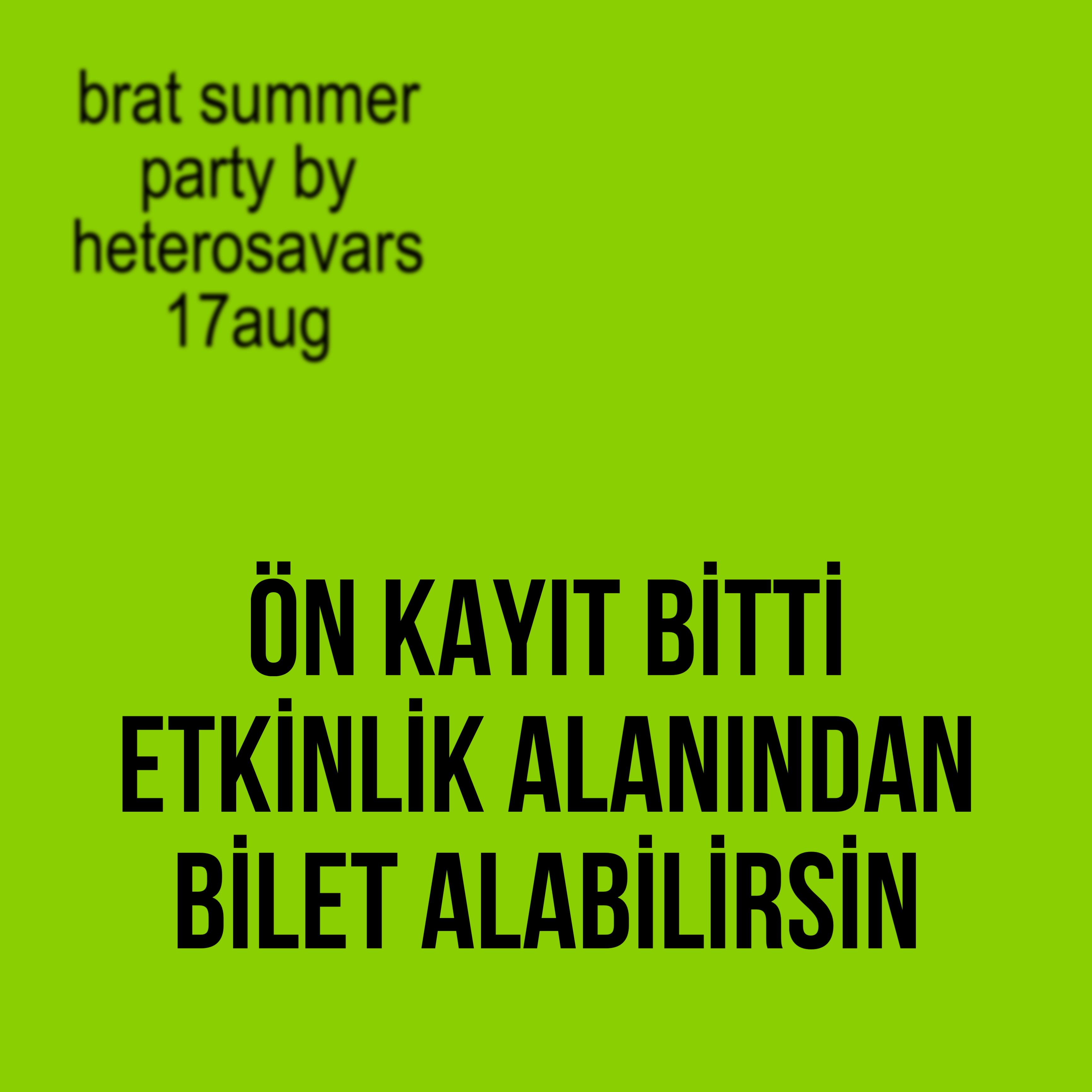 BRAT SUMMER PARTY