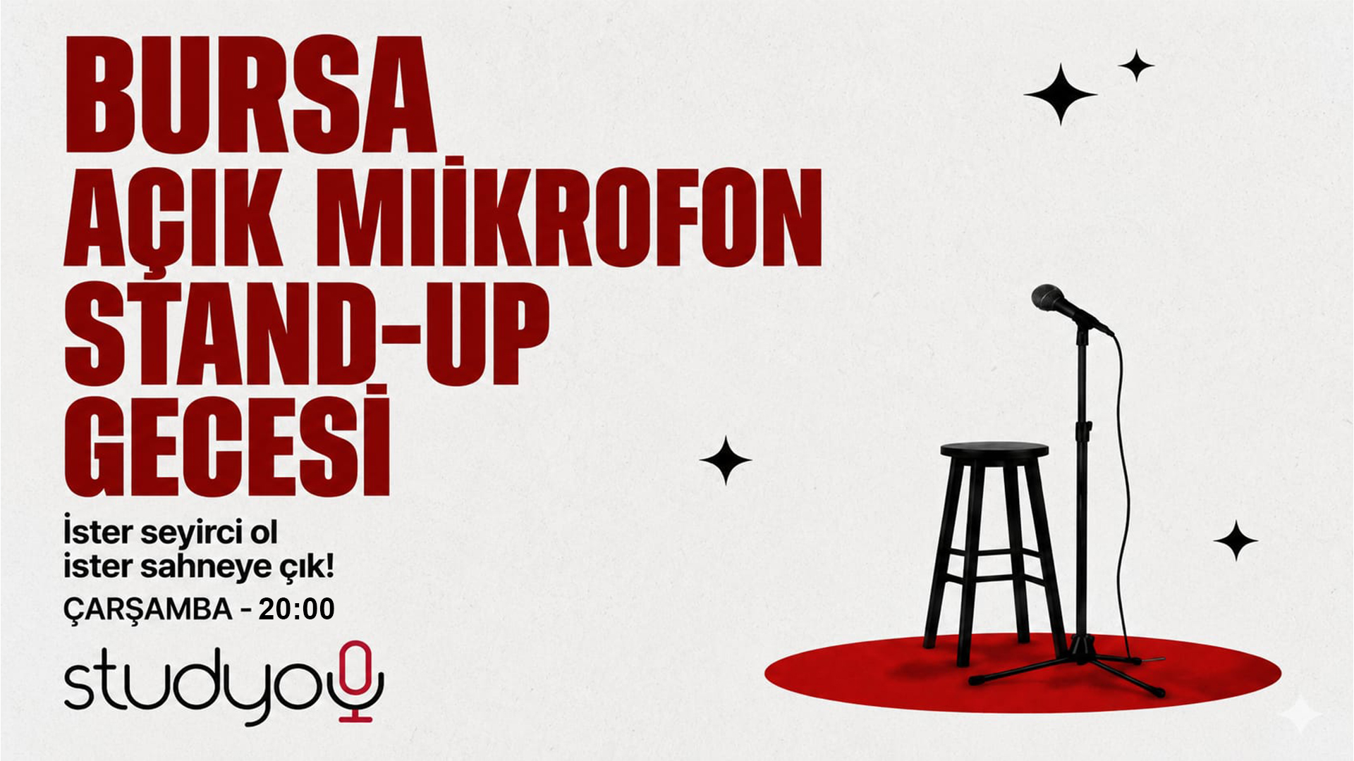 Bursa Açık Mikrofon Stand up Gecesi
