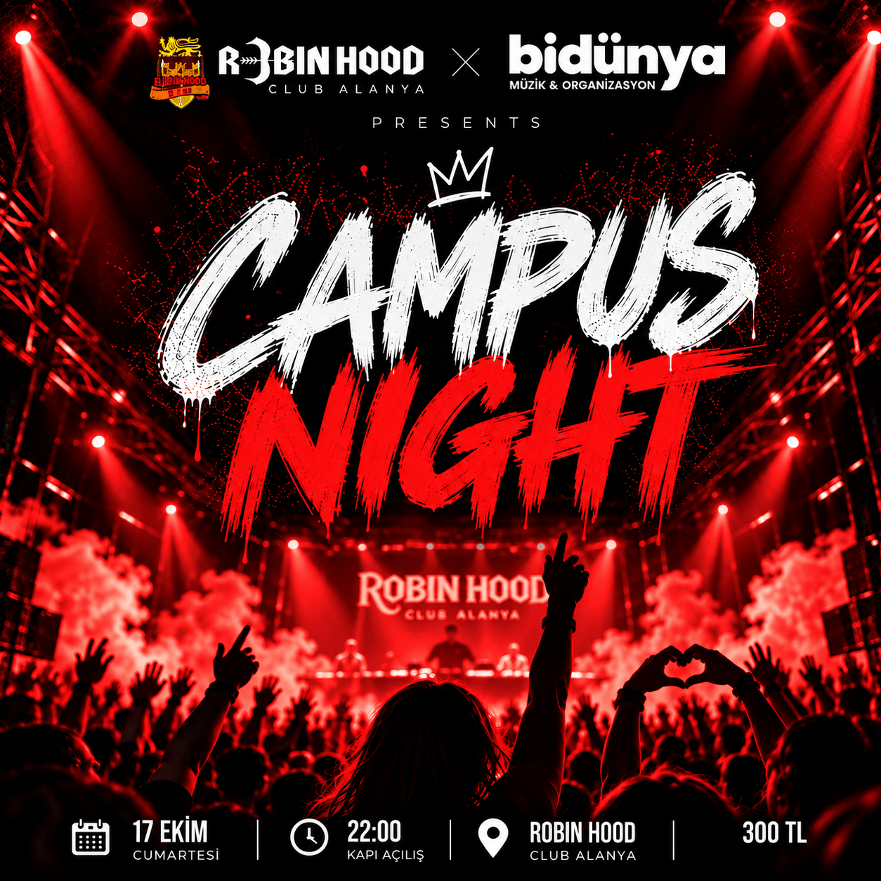 Campus Night - Robin Hood Club Alanya