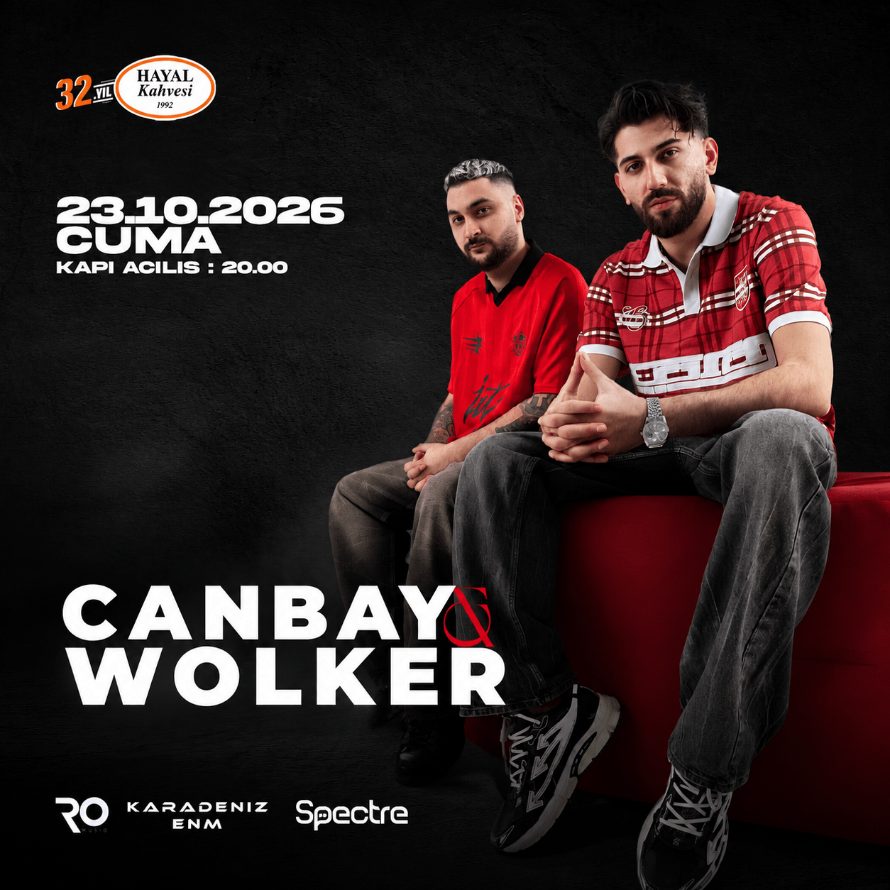 CANBAY & WOLKER GİRESUN KONSERİ etkinlik afişi