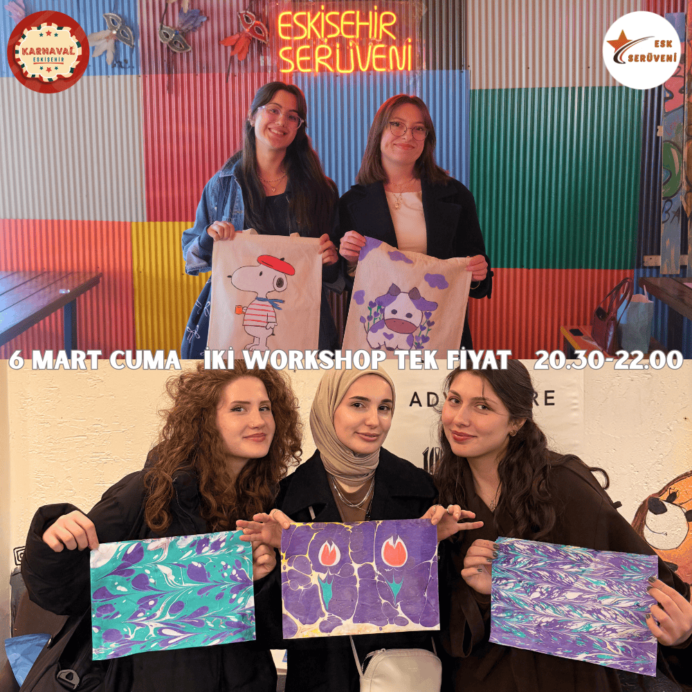 Çanta Boyama & Ebru Workshop