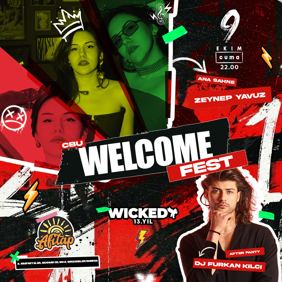 CBÜ WELCOME FEST etkinlik afişi