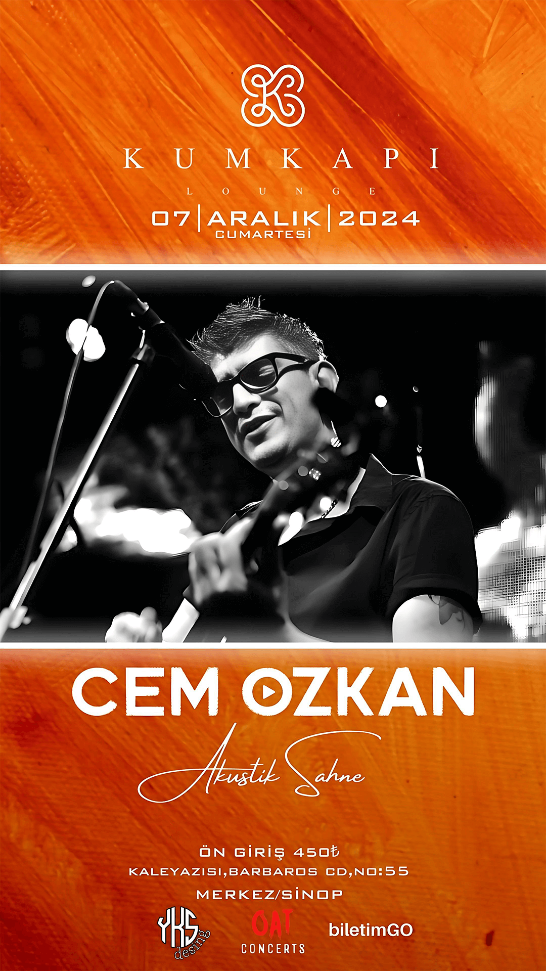 CEM ÖZKAN KUMKAPI AKUSTİK SAHNE