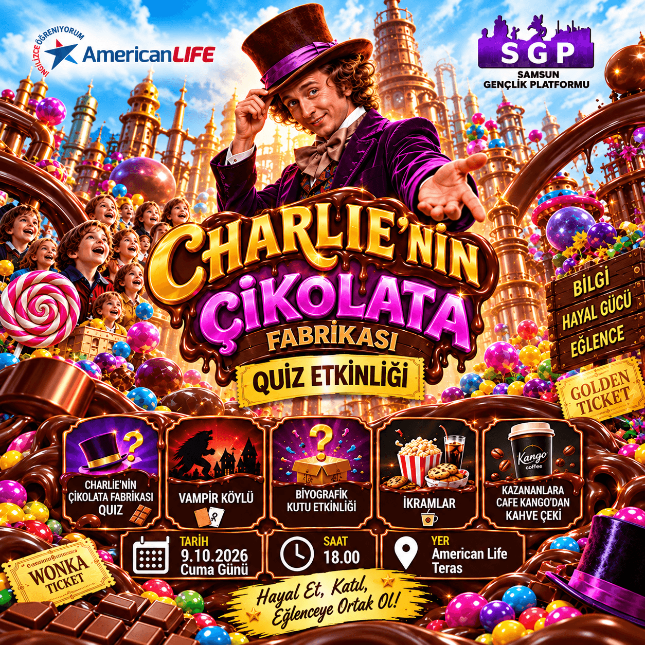 Charlie’nin Çikolata Fabrikası’na Altın Biletin Hazır!