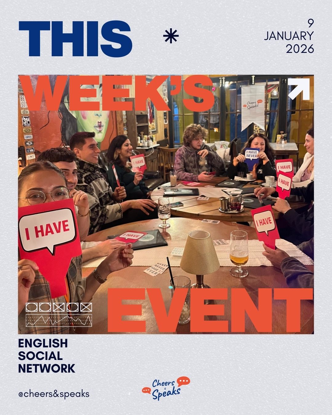 Cheers & Speaks | English Speaking Events