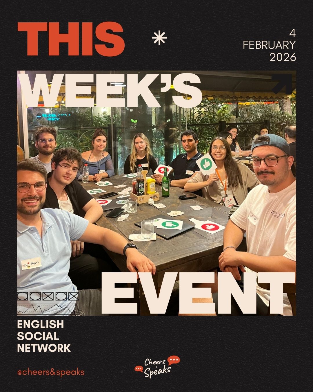 Cheers & Speaks | English Speaking Events