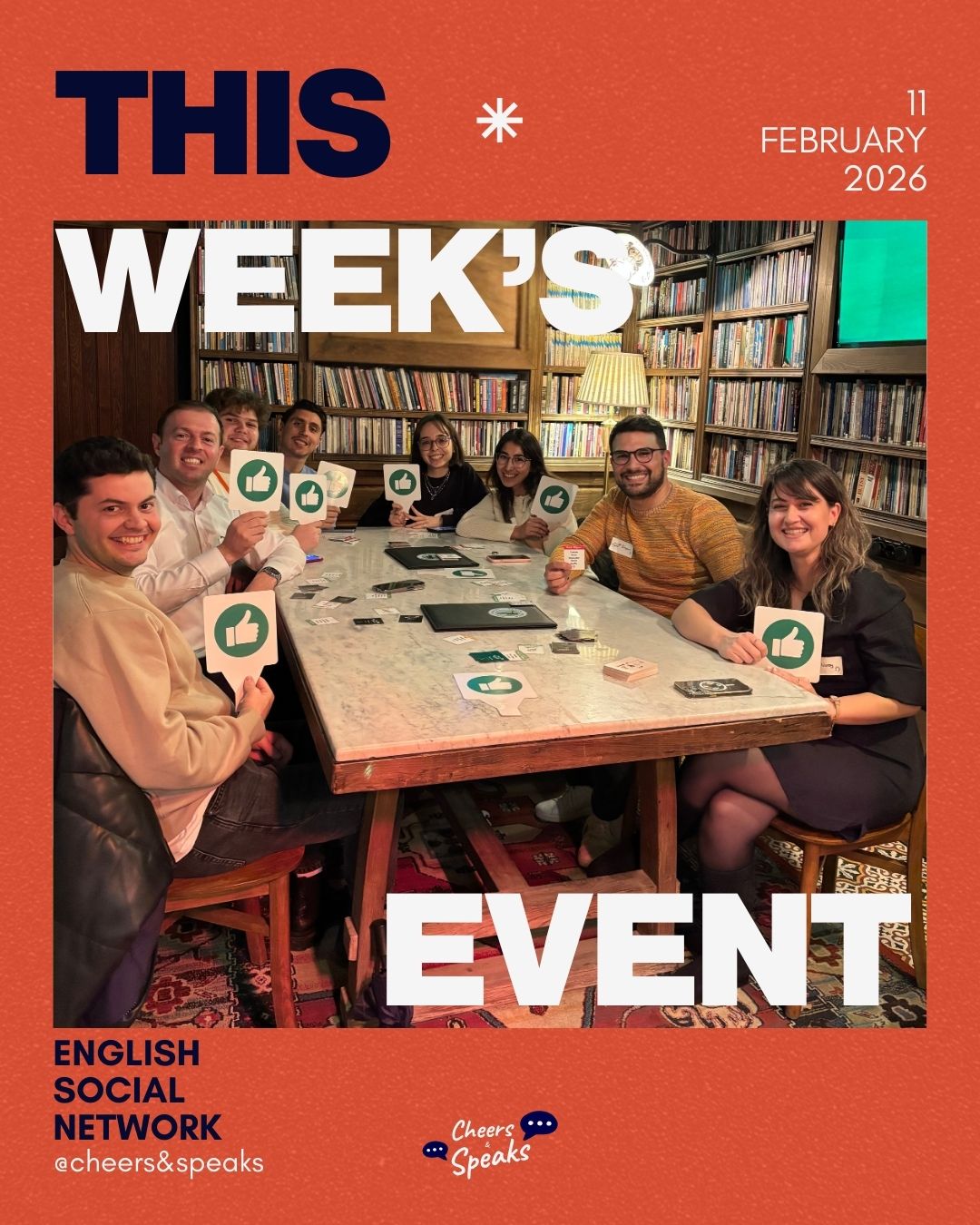Cheers & Speaks | English Speaking Events
