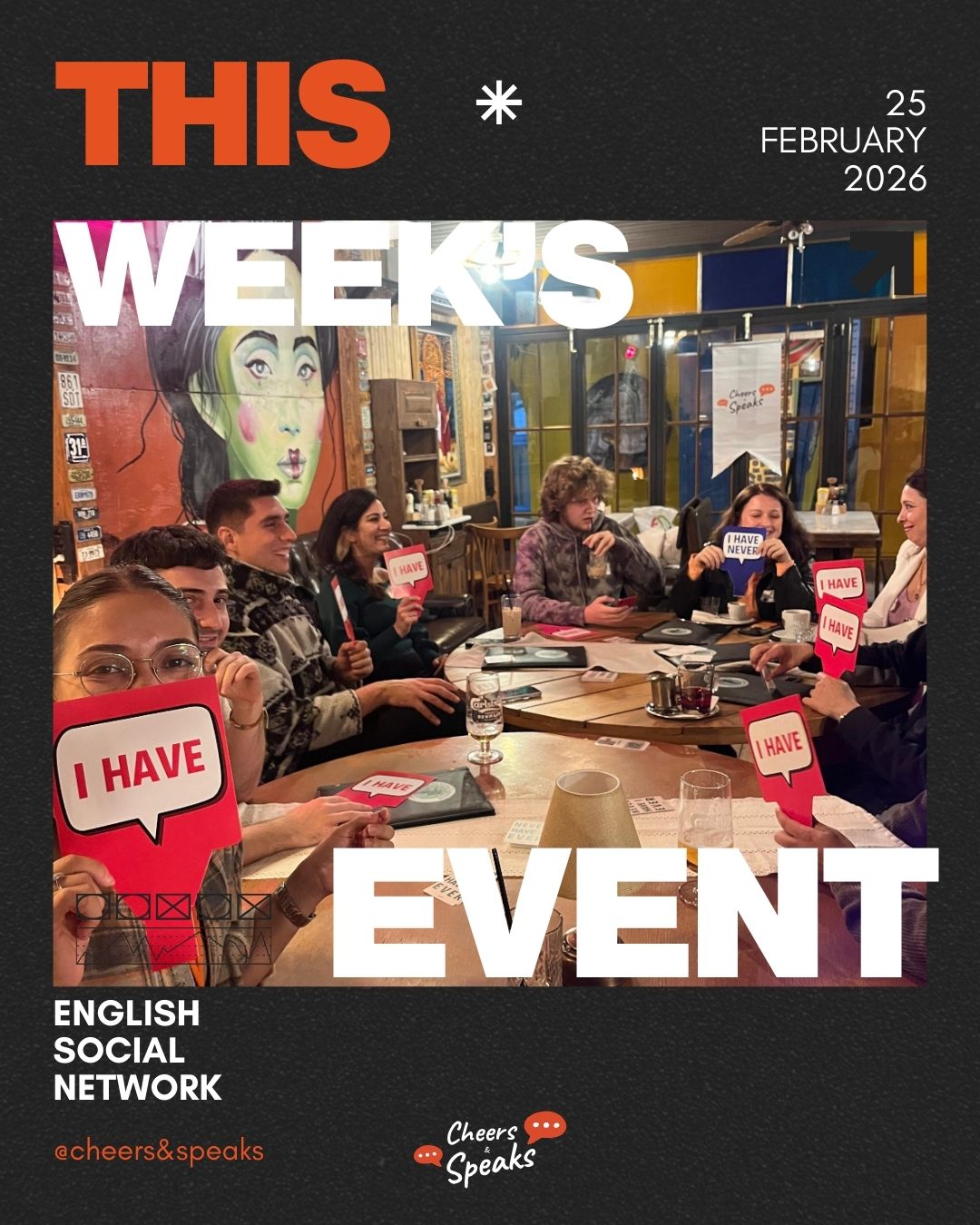 Cheers & Speaks | English Speaking Events