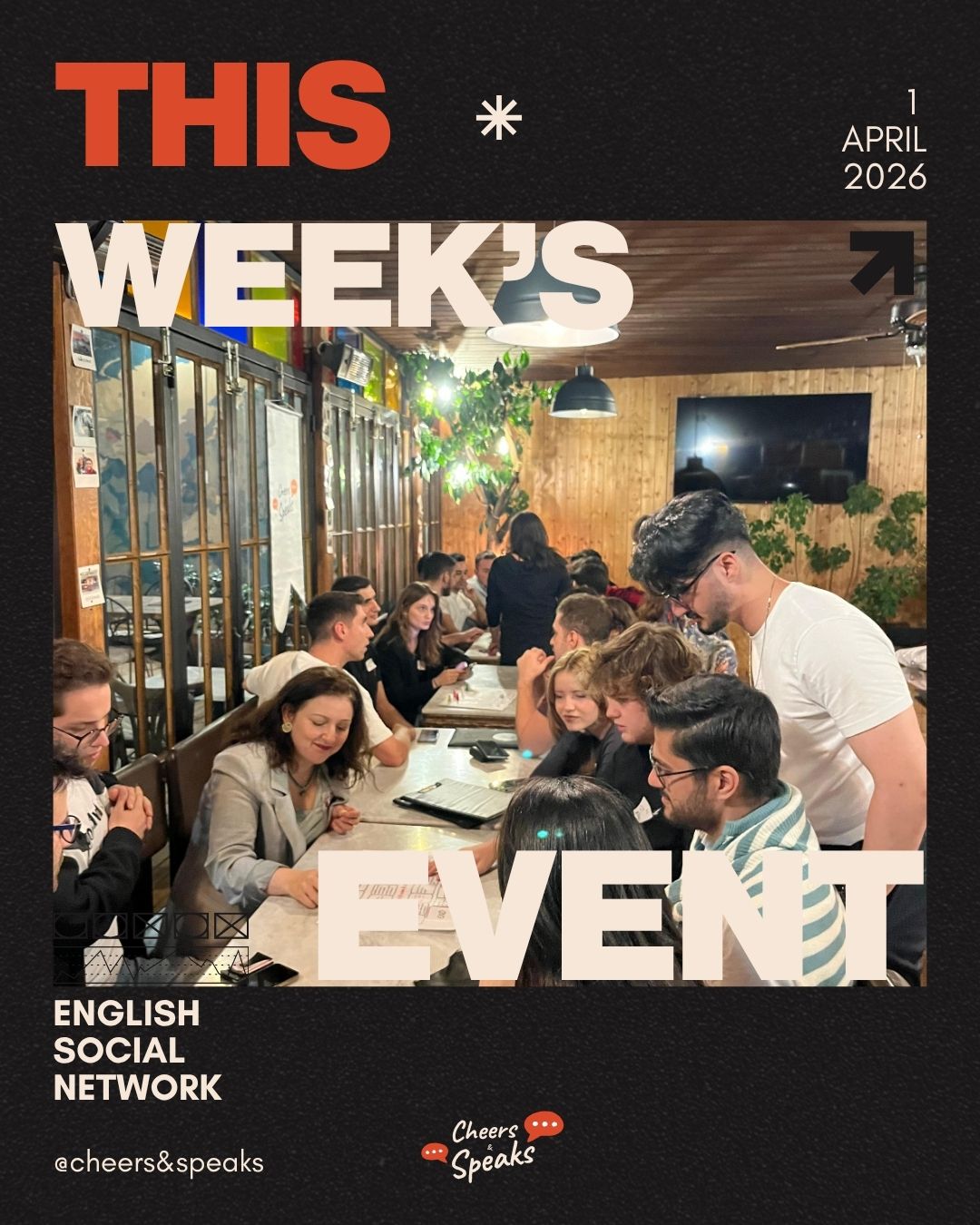 Cheers & Speaks | English Speaking Events