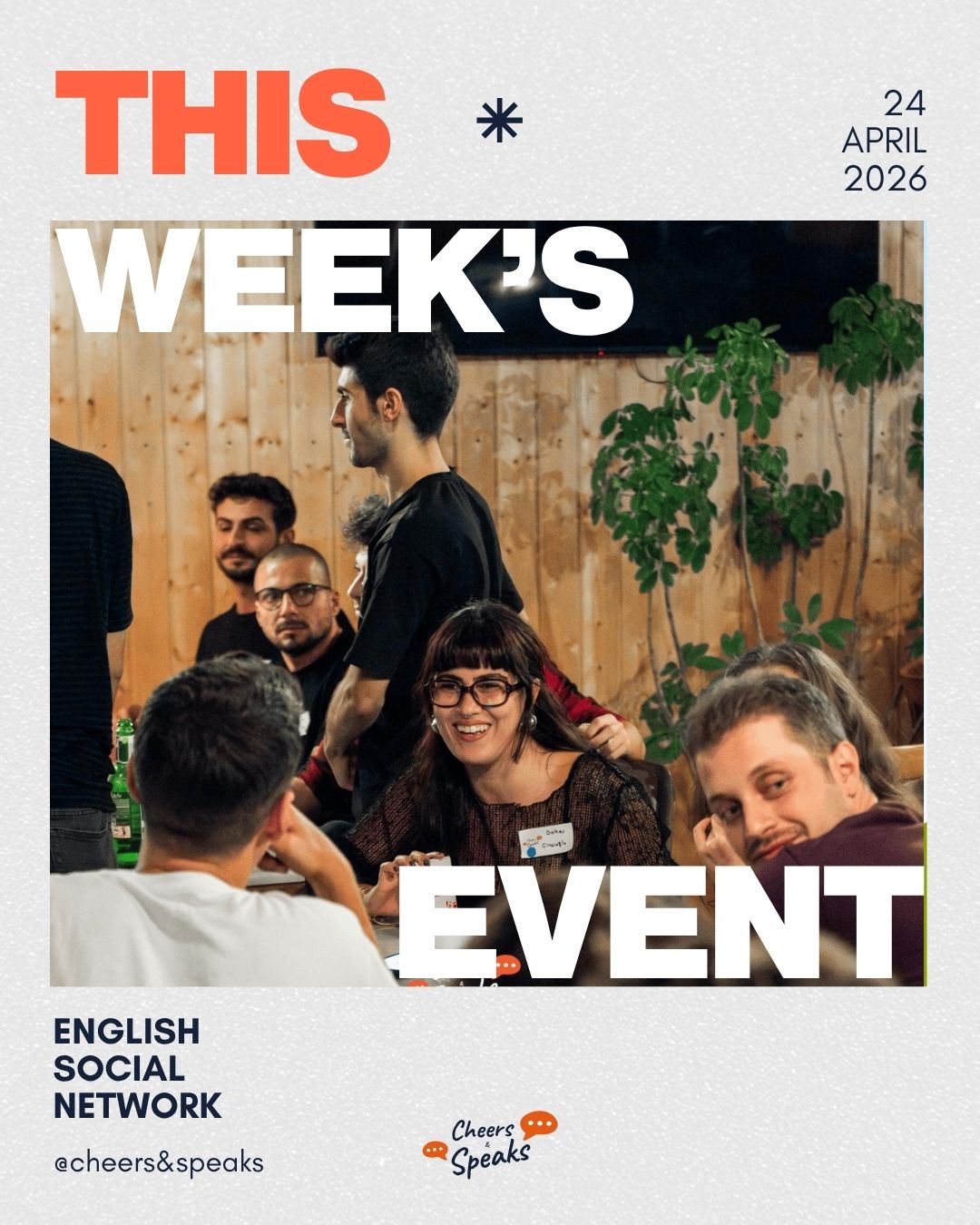 Cheers & Speaks | English Speaking Events