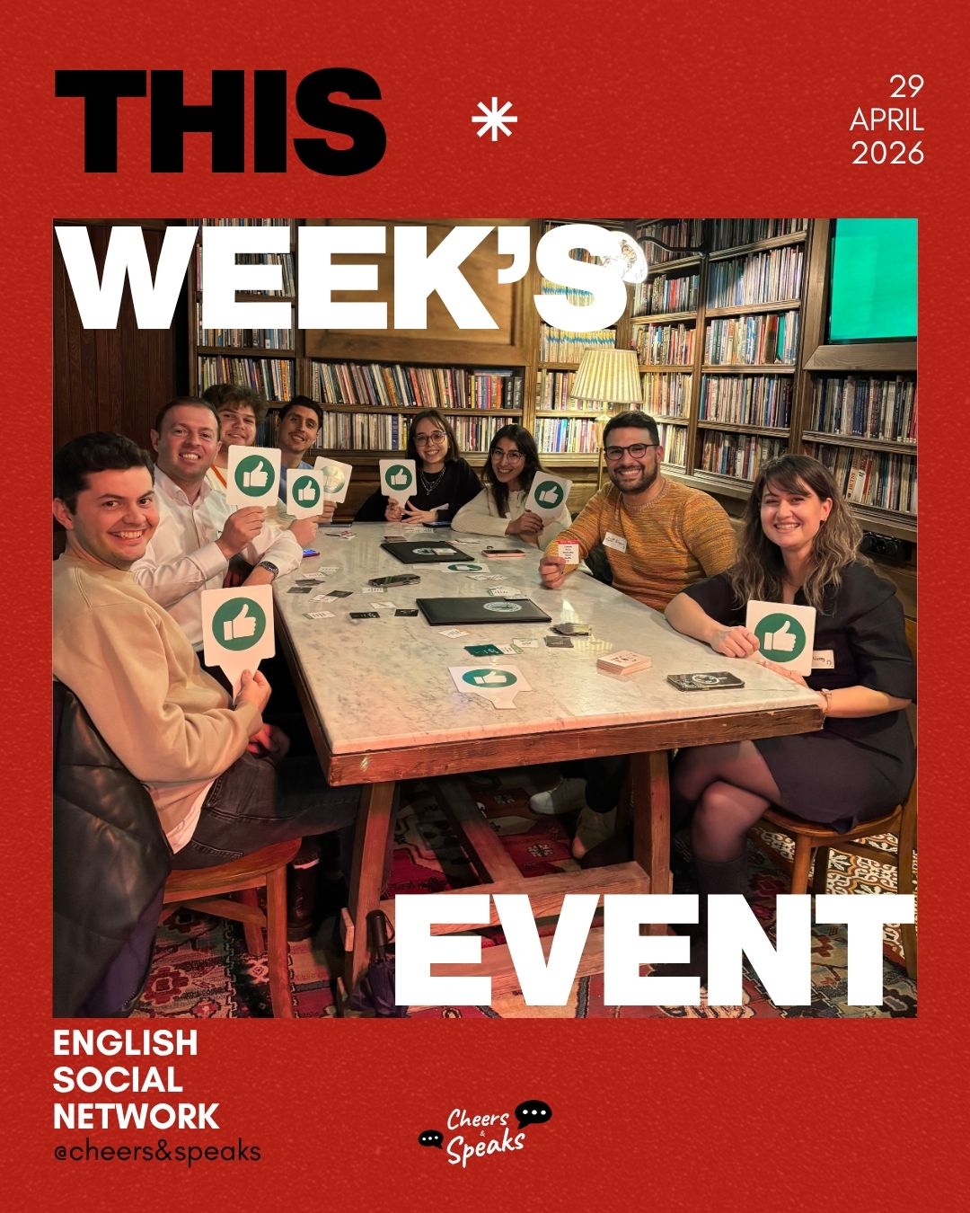 Cheers & Speaks | English Speaking Events
