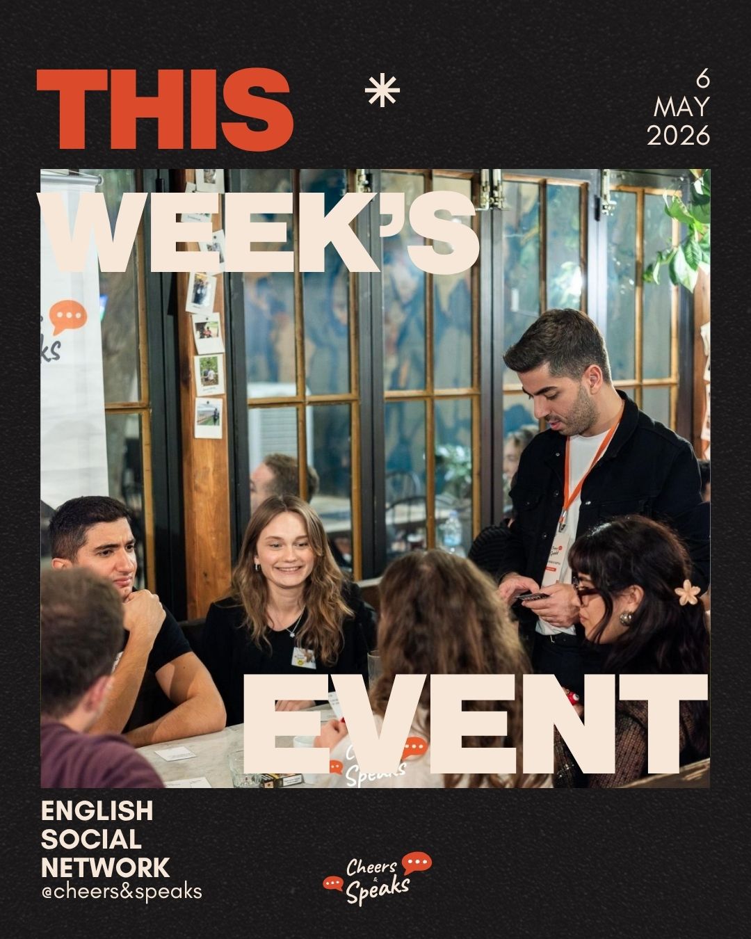 Cheers & Speaks | English Speaking Events