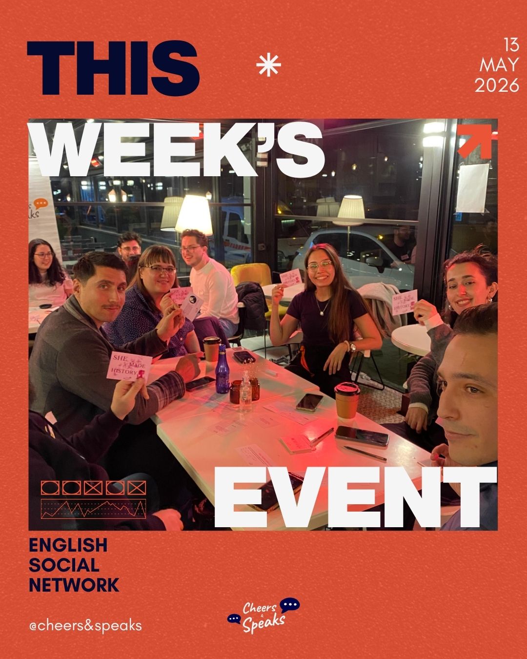 Cheers & Speaks | English Speaking Events