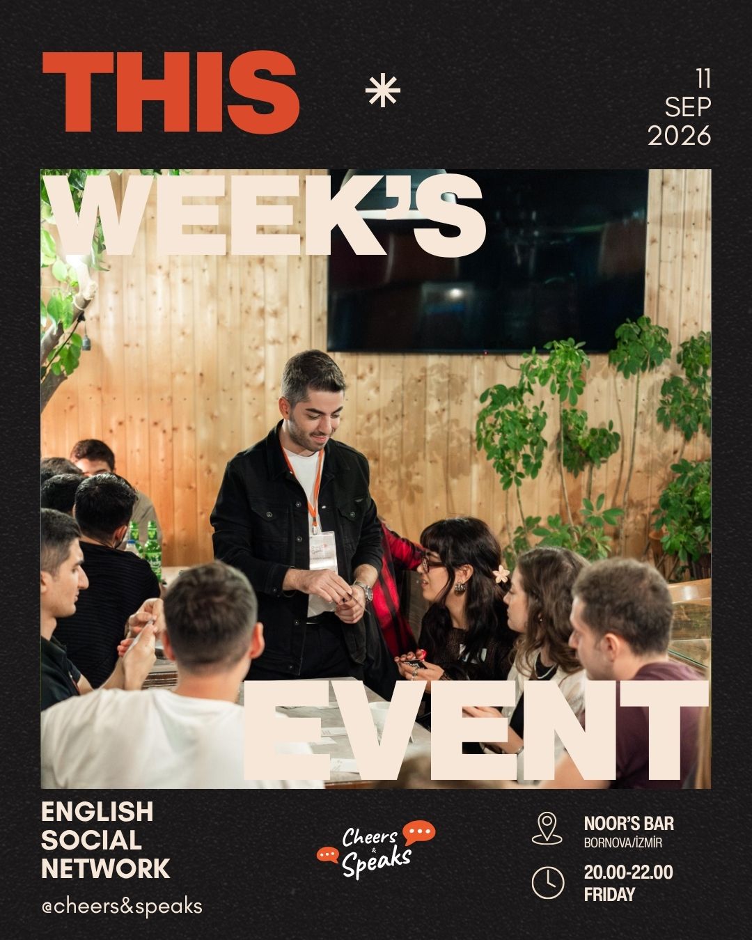 Cheers & Speaks | English Speaking Events