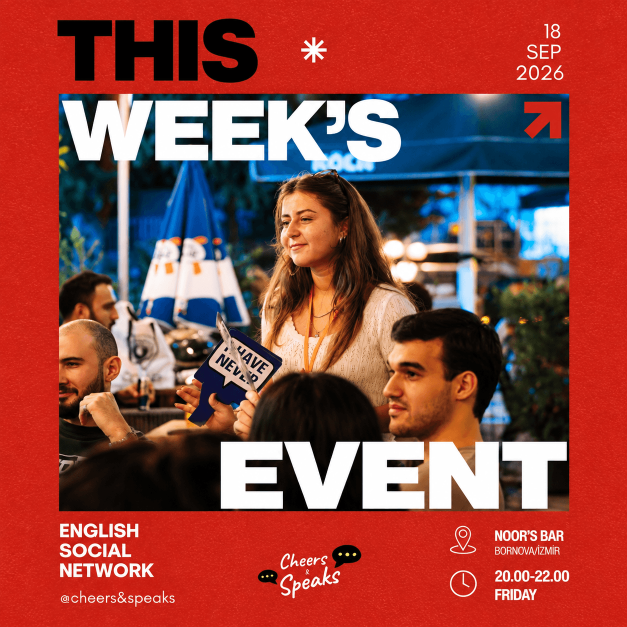 Cheers & Speaks | English Speaking Events