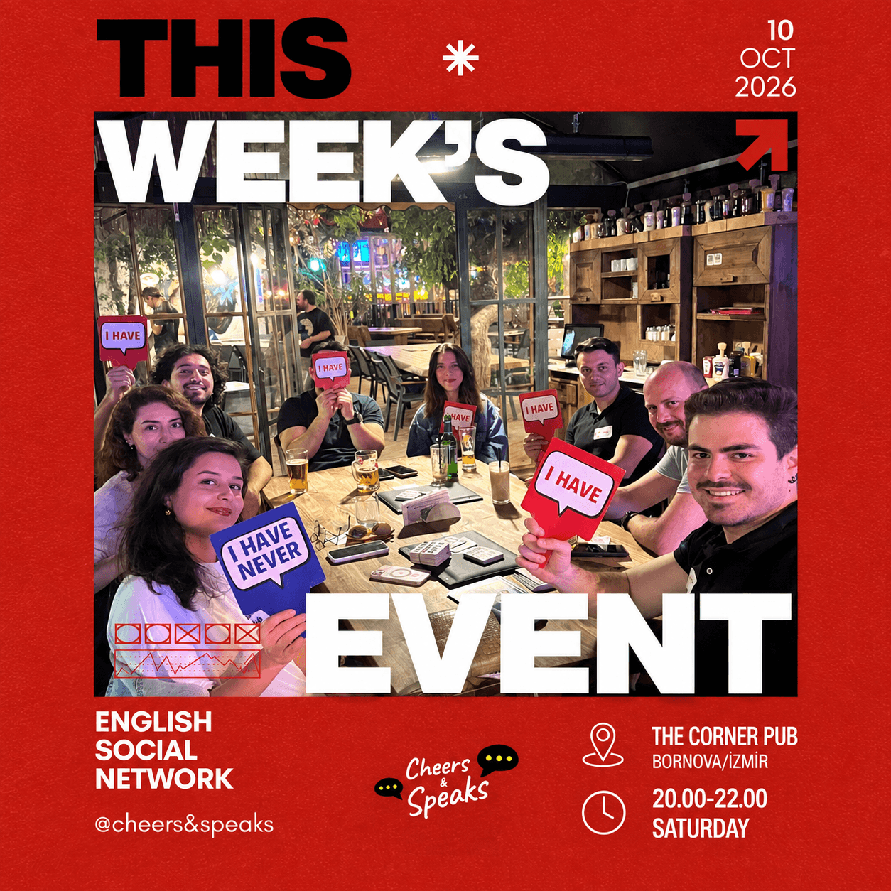 Cheers & Speaks | English Speaking Events