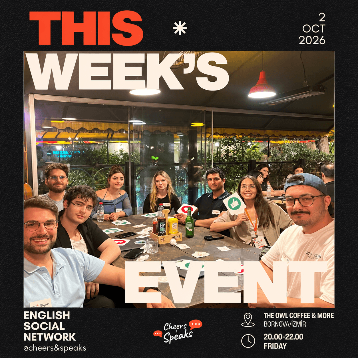 Cheers & Speaks | English Speaking Events