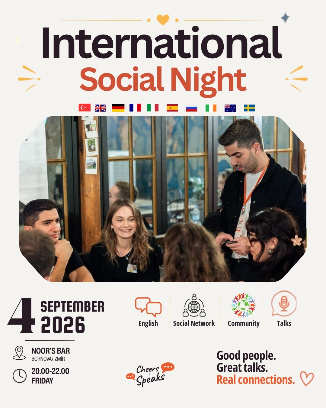 Cheers & Speaks | International Social Night