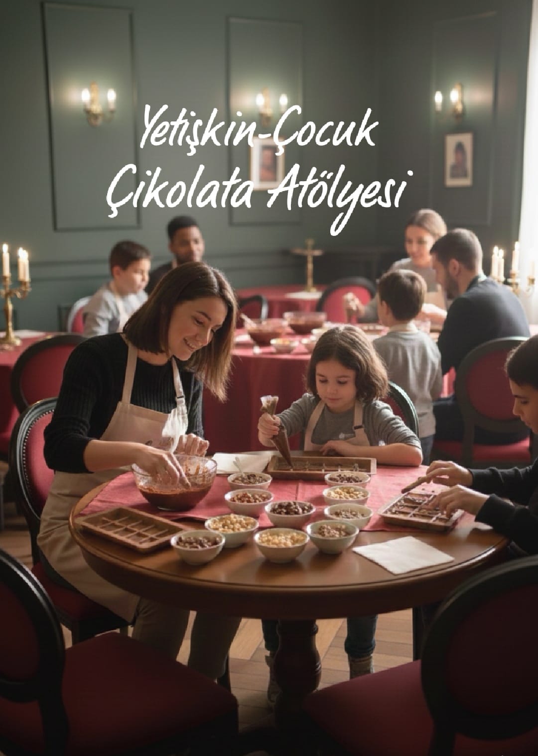 Çikolata yapım Atölyesi yetişkin - çocuk
