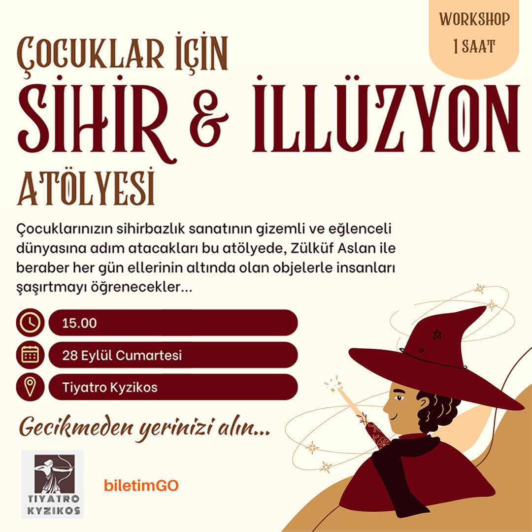 Çocuklar İçin İllüzyon ve Sihir Atölyesi