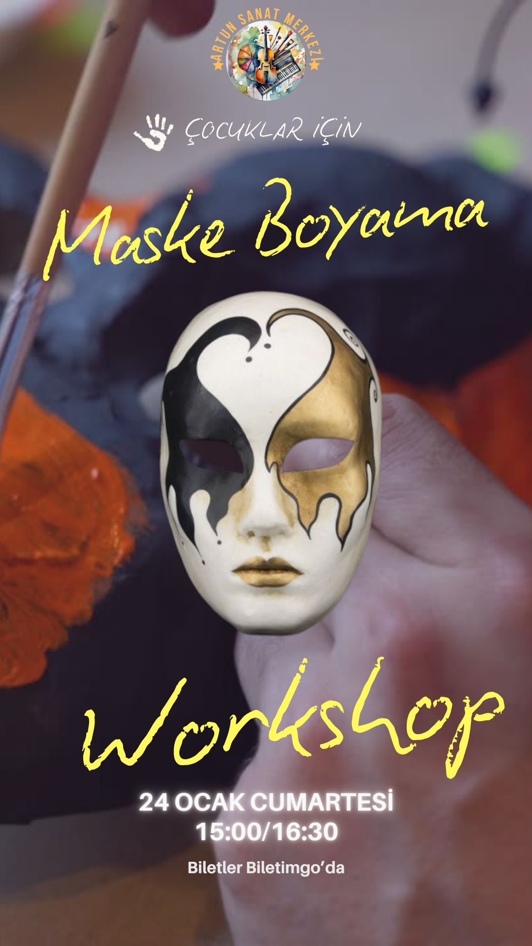Çocuklar İçin Maske Boyama Workshop
