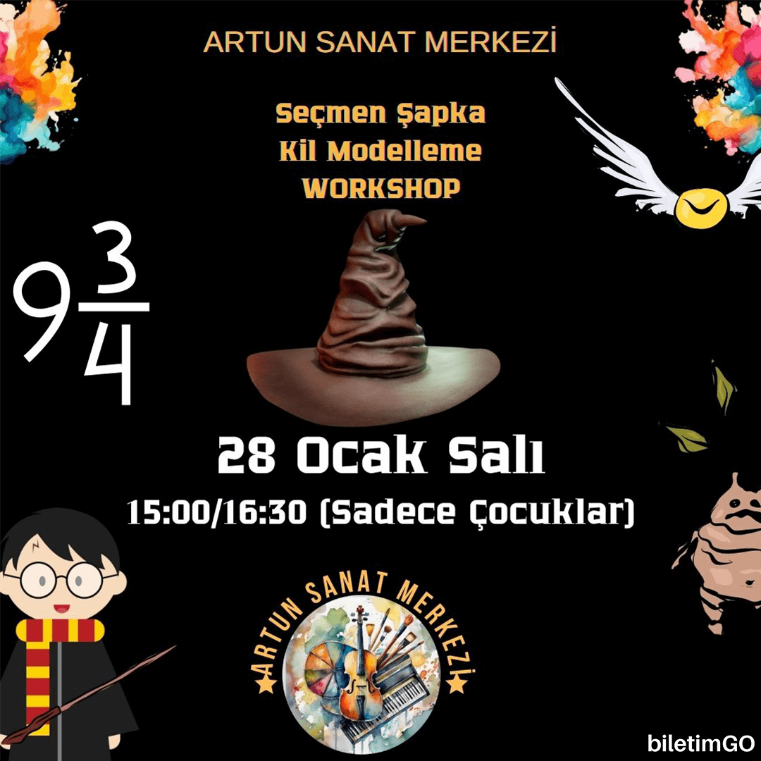 Çocuklar İçin Seçmen Şapka Kil Modelleme Workshop