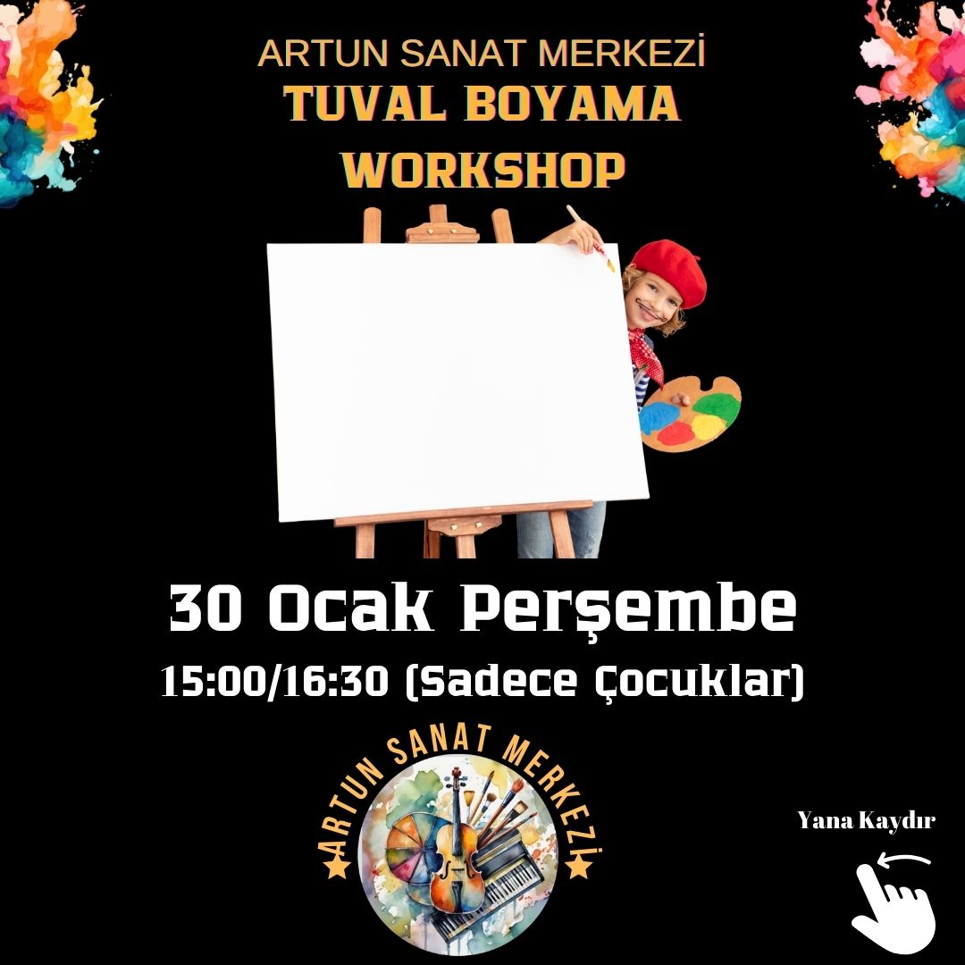 Çocuklar İçin Tuval Boyama Workshop