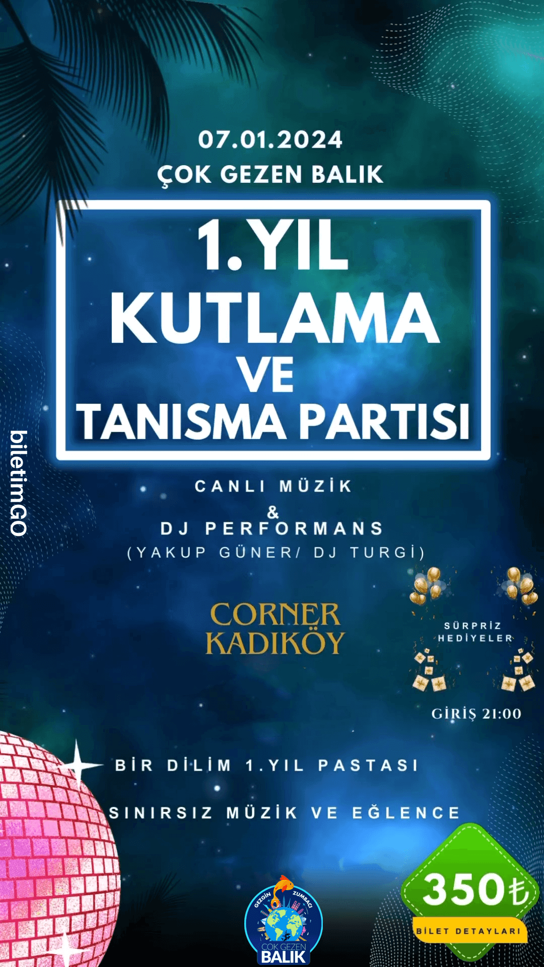 Çok Gezen Balık 1. Yıl Kutlama ve Tanışma Partisi