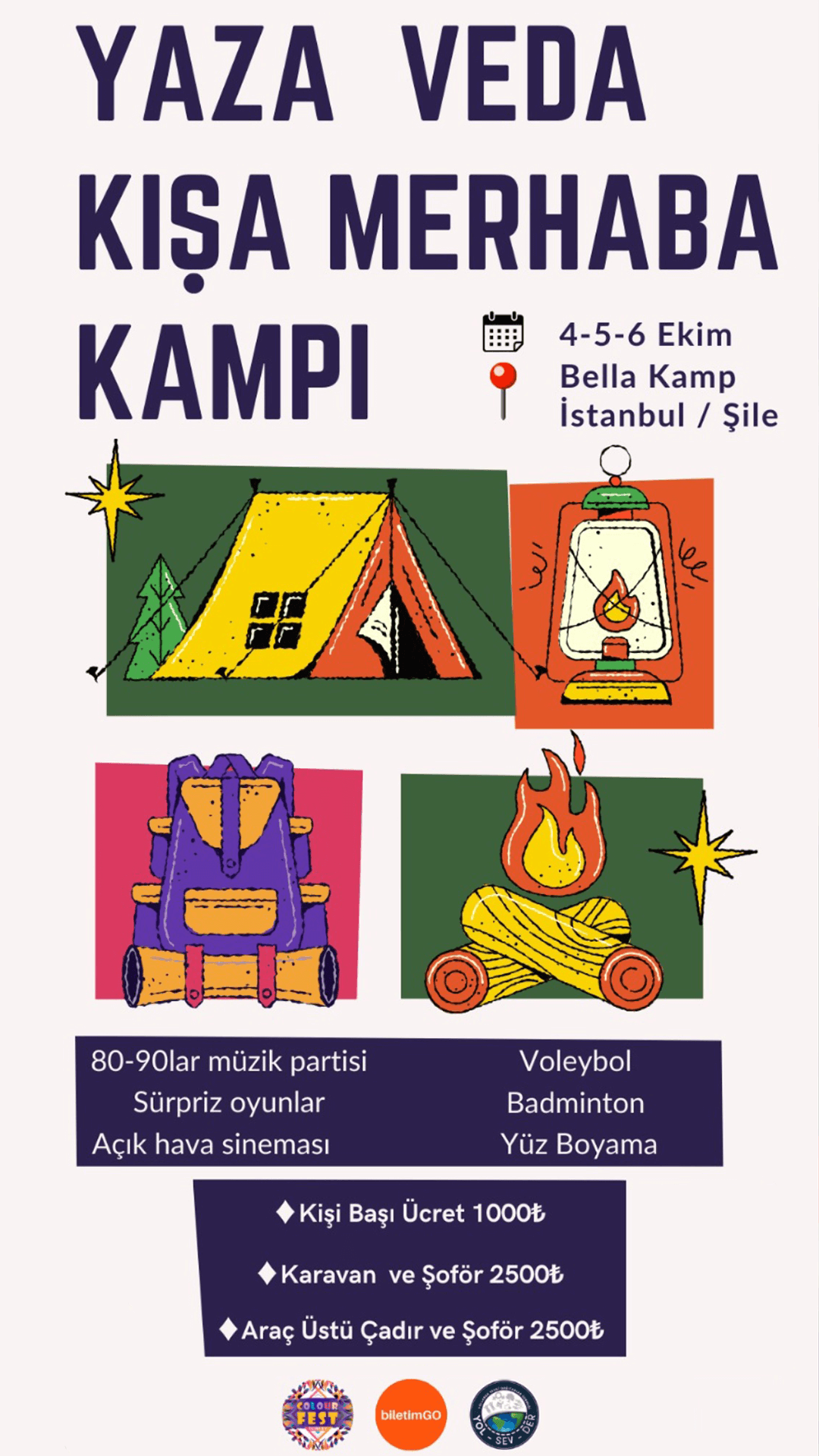 Colourfest Turkey Yaza Veda Kışa Merhaba Kampı