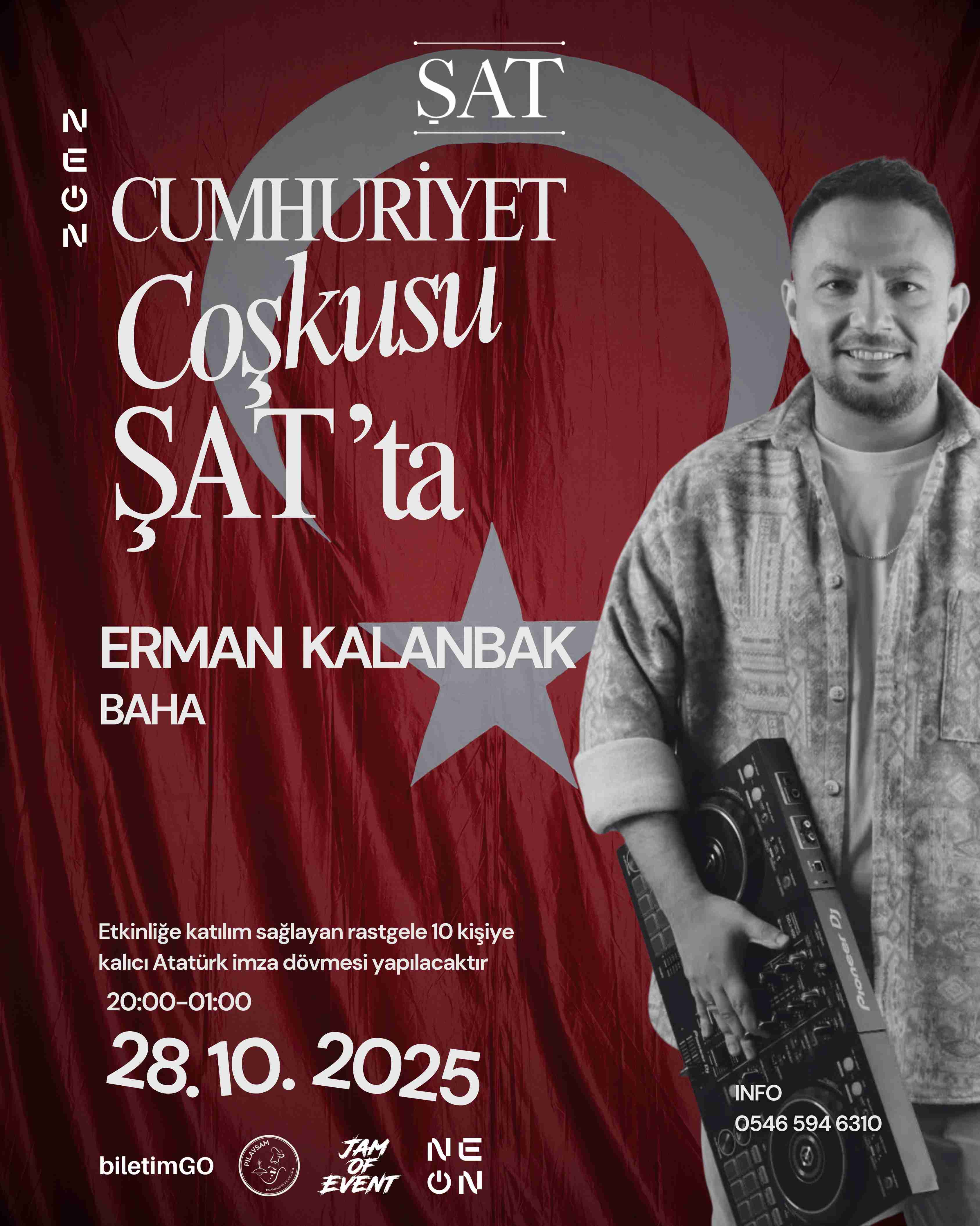 Cumhuriyet Coşkusu ŞAT'ta! ERMAN KALANBAK + BAHA