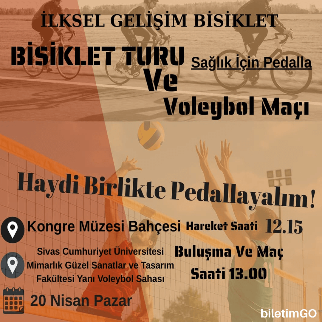 Cumhuriyet Üniversitesi Bisiklet Turu ve Voleybol Maçı