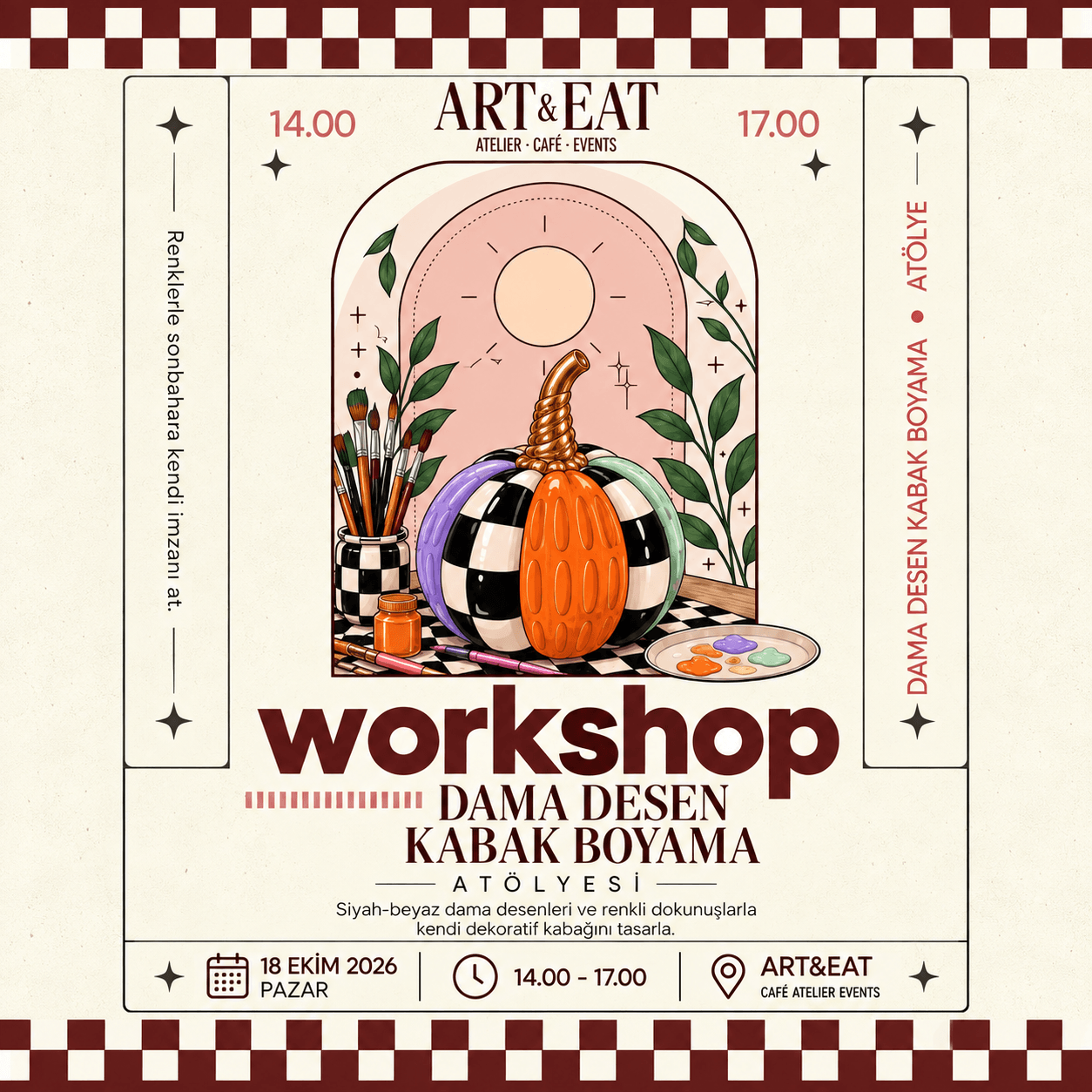 Dama Desen Kabak Boyama