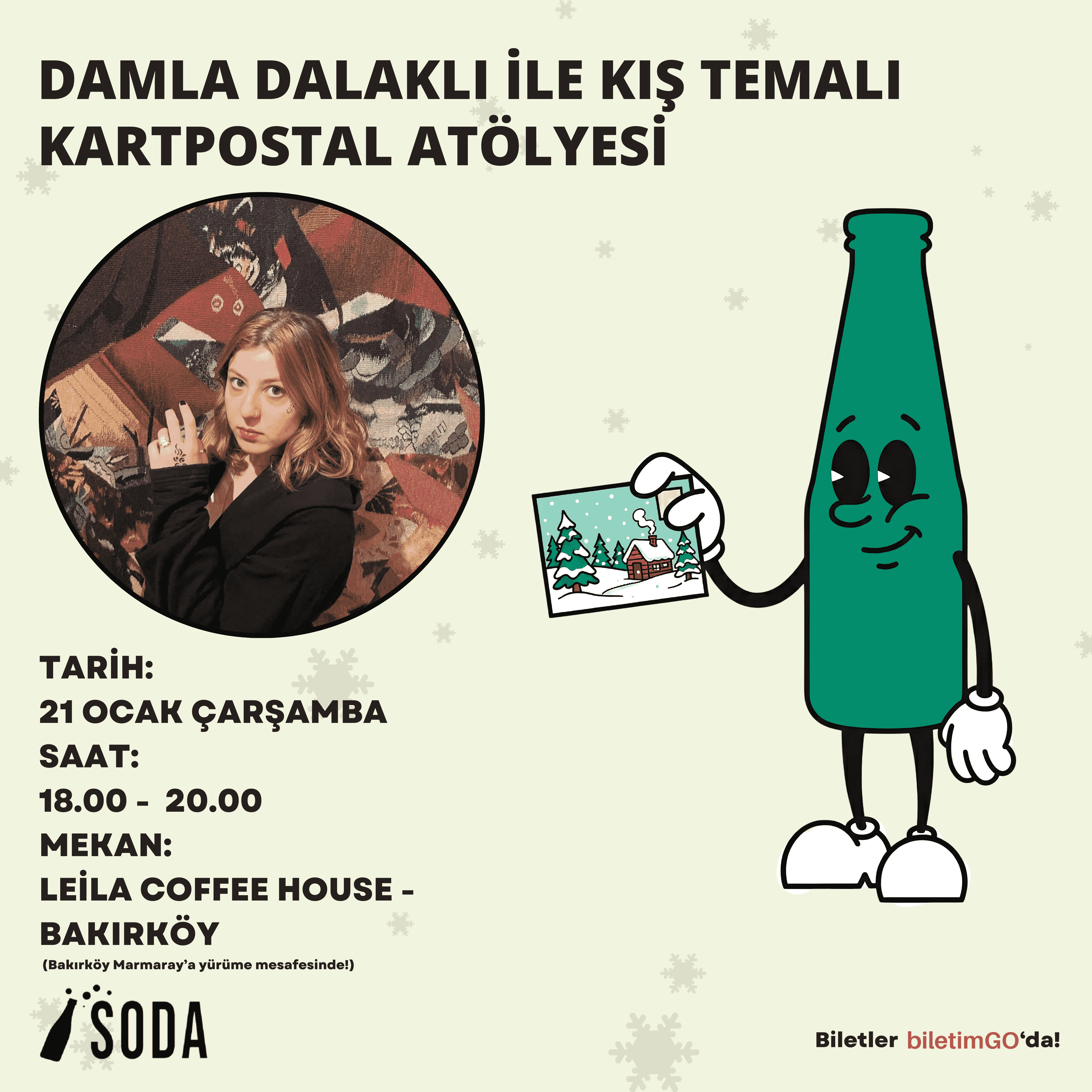 DAMLA DALAKLI İLE KIŞ TEMALI KOLAJ ATÖLYESİ