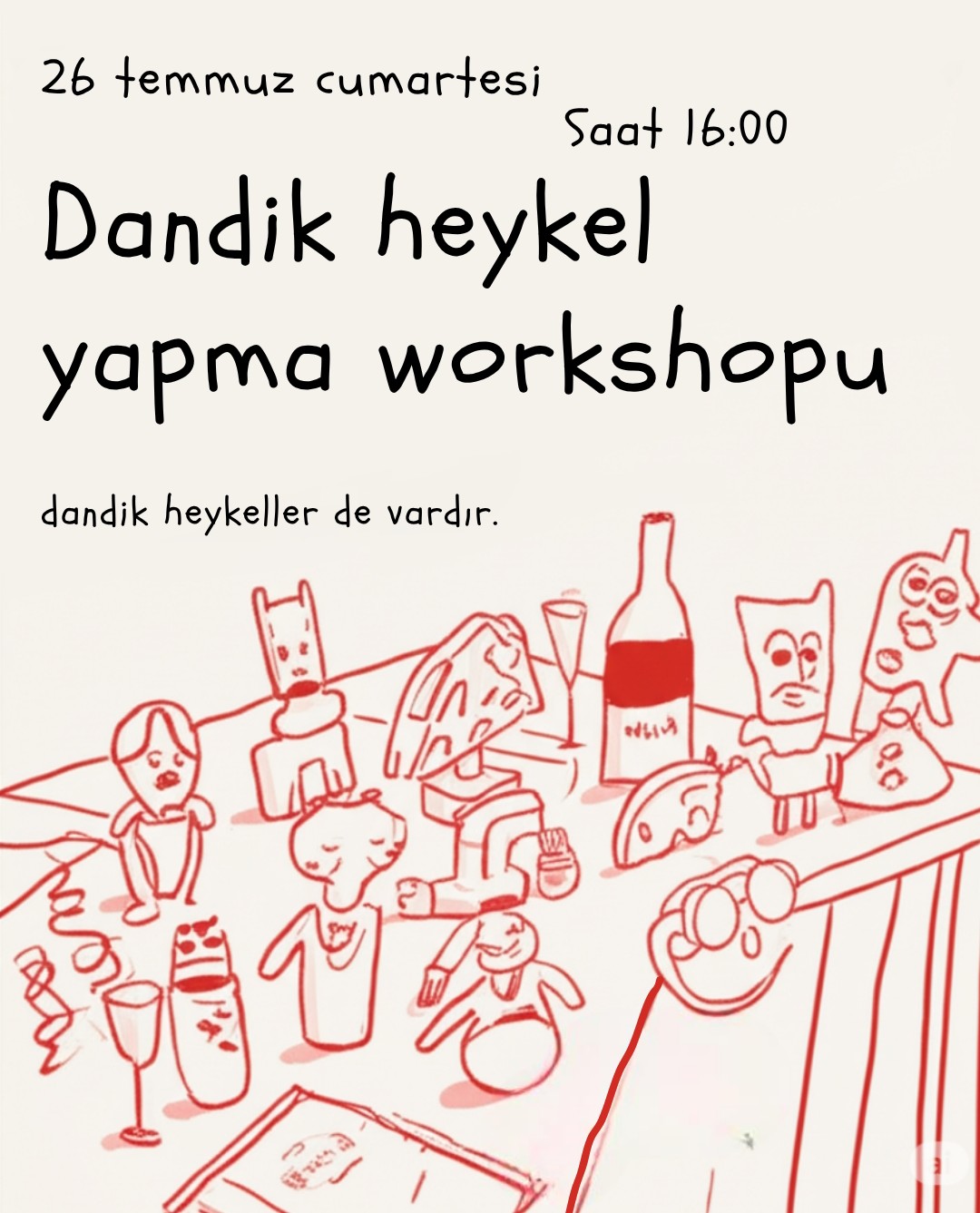 Dandik heykel yapma workshopu