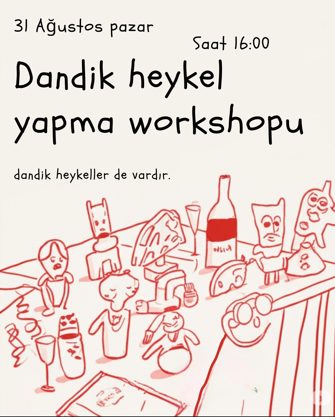 Dandik heykel yapma workshopu