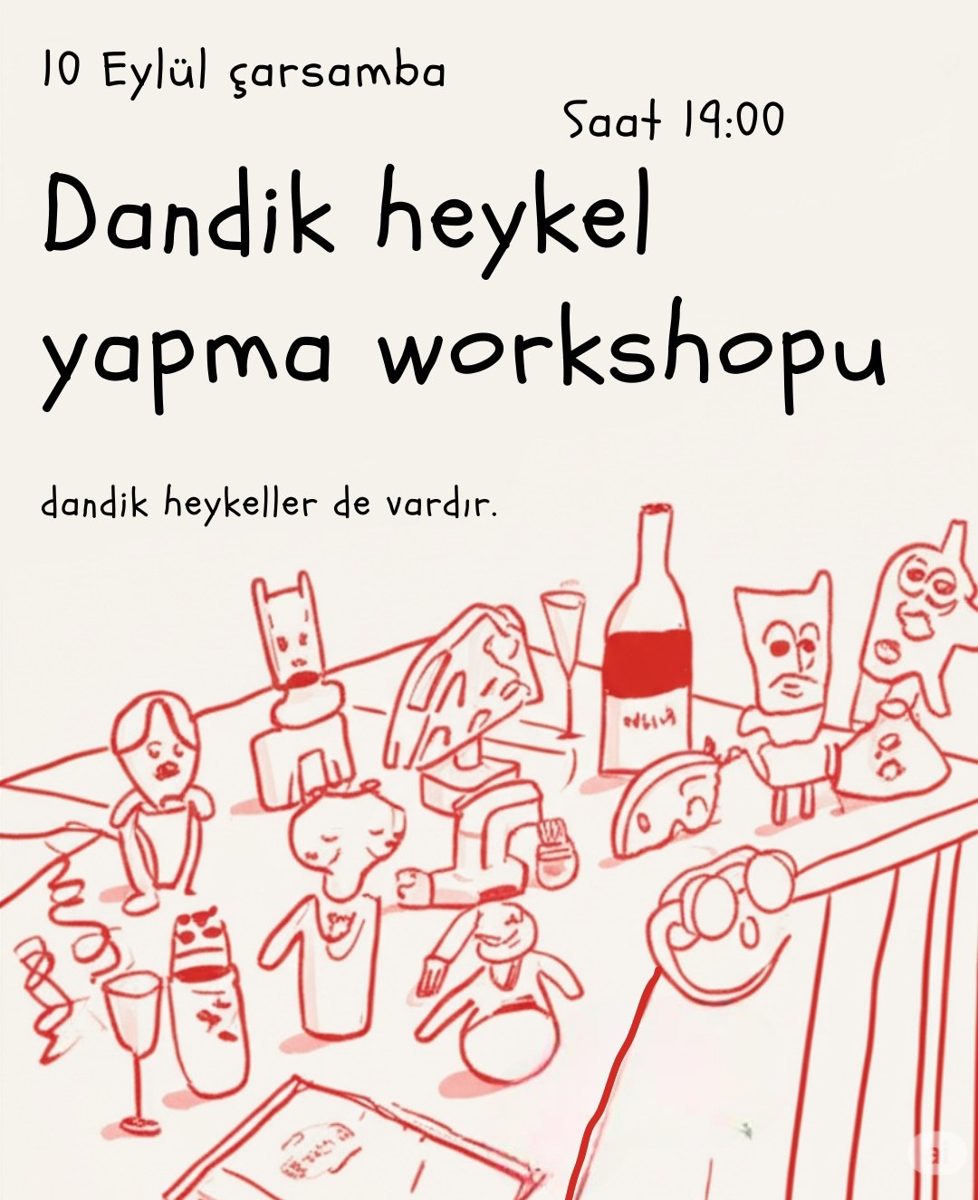 Dandik heykel yapma workshopu